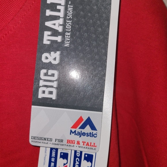 Texas Rangers Officially Licensed Majestic MLB T-Shirt Size 4x for Men BNWT - Picture 3 of 4